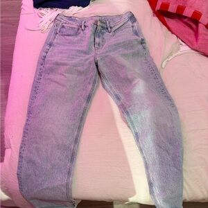 American Eagle Outfitters Light Blue Straight Leg Jeans